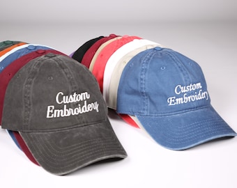 Custom Text Embroidered Hat, Your Text Here, Cool Quote Cap, Custom Trucker Hat, Custom Dad Cap, Vintage Baseball Hat, Personalized Gift