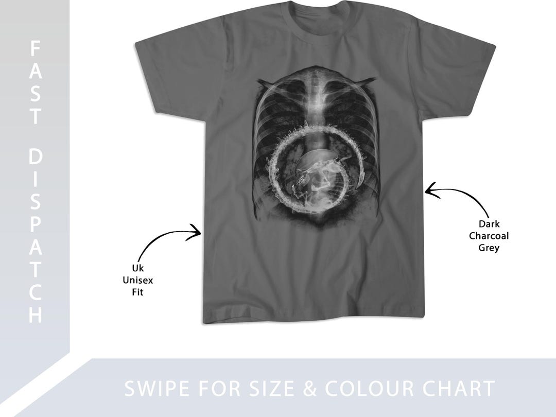 Alien 80S Movie Radiography, X-ray T-shirt - 251213 - Etsy