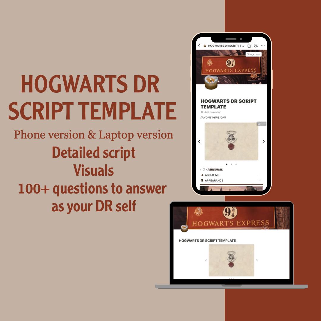 Hogwarts DR Shifting Script Template, Shifting Script, Notion Template ...
