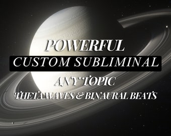 Subliminale personalizzato, qualsiasi argomento