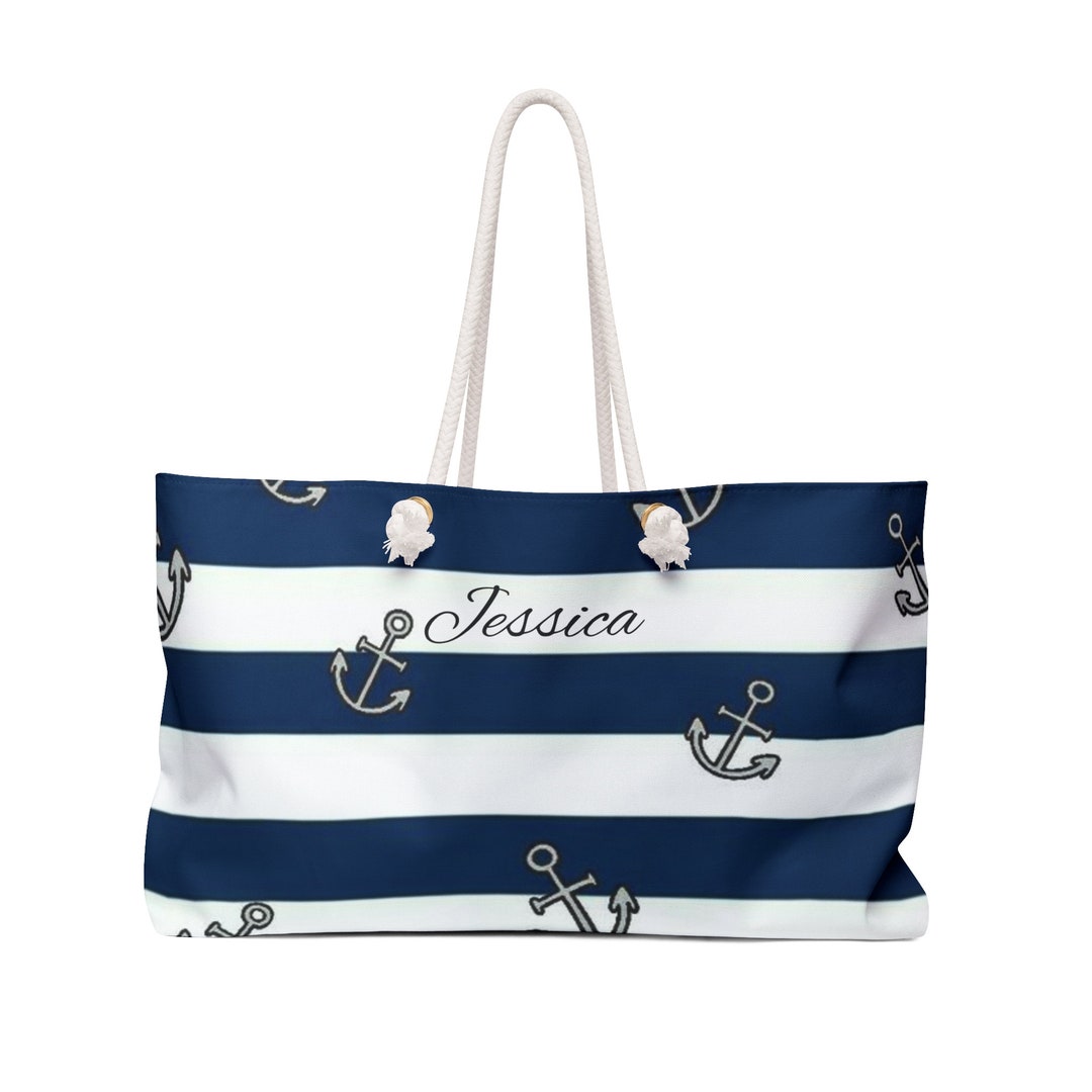 Holiday Shopping, Personalized Beach Bag, Weekend Bag, Beach Bag ...