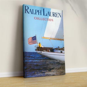 Póster de revista de moda, póster de revista de moda vintage, lienzo de moda retro, impresión de moda de lujo, Ralph Lauren antiguo, lienzo para pared.