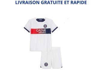 Ensemble domicile et extérieur enfant du PSG. LIVRAISON GRATUITE