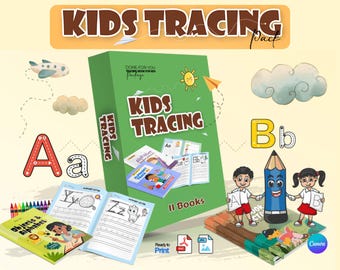 Kids Tracing Worksheets | Alphabet & Number Practice (PDF Pattern)