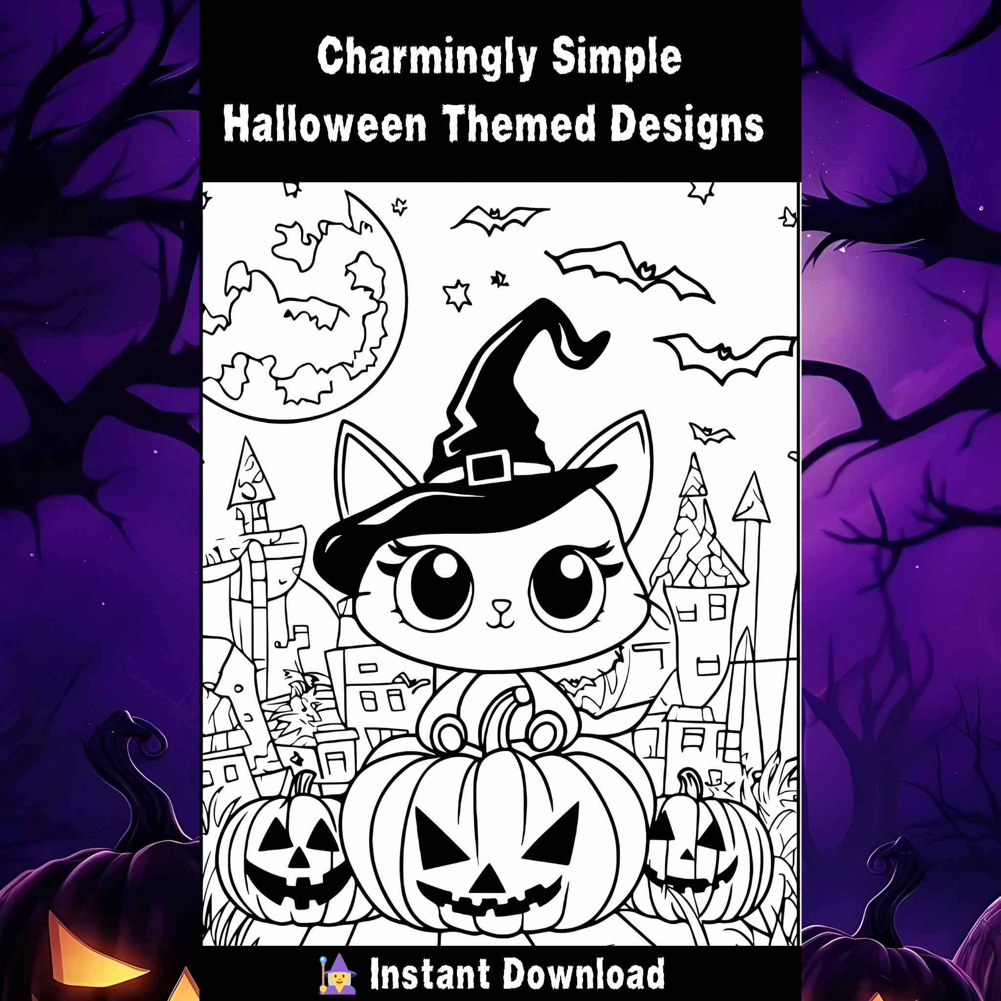 1000+ Halloween Coloring Pages for Kids | Spooky Ghosts, Pumpkins (PDF ...