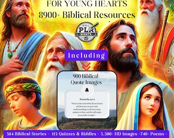 Pacchetto di oltre 8900 risorse bibliche / Attività basate sulla fede PLR