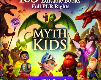 Kids Animated Video Stories – Editable Books PLR/MRR (Canva/PPT)