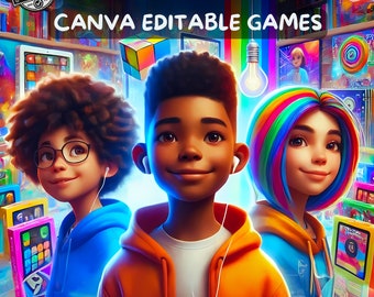 Kids Canva Games & Story Books PLR Bundle | Resell Rights