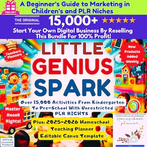 PLR-MRR 15,000+ Kids Activity Pages, Preschool Kindergarten Worksheets