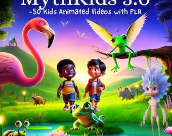 Kids Animated Video Stories Bundle | Canva Templates, Audiobooks (PLR/MRR)