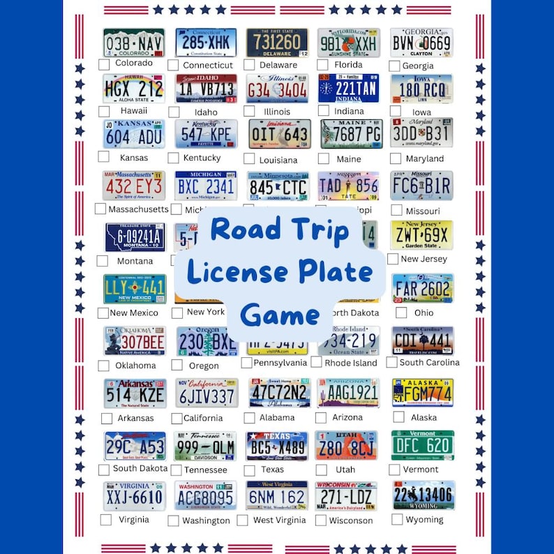 Kids Road Trip Activity Book | Printable Travel Games (digital Download ...