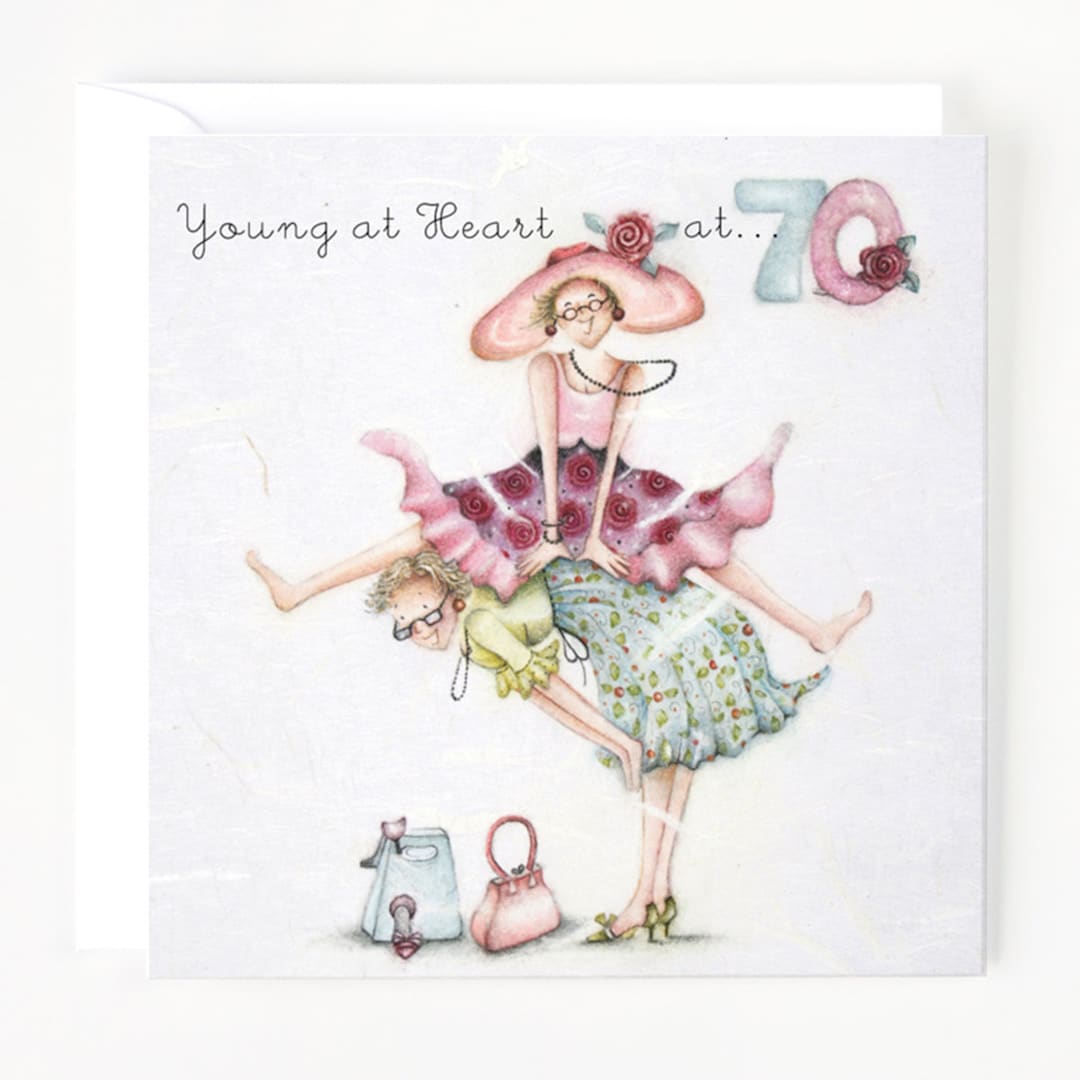 Funny 70th Birthday Card for Her: Leapfrog Design - Etsy UK