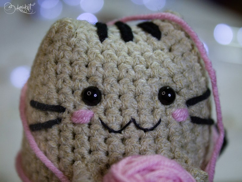 Crochet Cat Pattern, Adorable Crochet Cat Pattern, Amigurumi Crochet Cat, PDF Pattern, Meaningful Gift, Pusheen amigurumi kitty pattern image 3