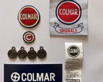 patch SET Colmar , etichetta interna grande con cerniere e logo