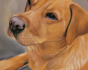 Retrato de mascota en colores pastel