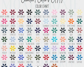 CURRENT Comfort Colors 1717 Color Chart, Tshirt Color Guide,Instant Digital Download, Non-Editable, Comfort Colors Mockup,Color Chart Mockup