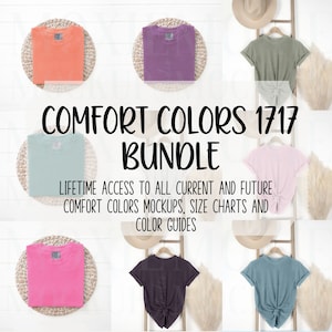 Comfort Colors 1717 Mockup Bundle ,Comfort Colors 1717 Mockup, Trendy Mockup,C1717 Mockup,Comfort Colors Mockup, Comfort Colors Size Chart