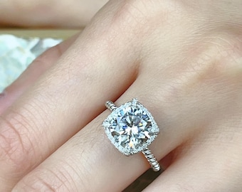 925 Sterling Silver with Sparkling Simulated Diamond Cubic Zirconia Ring for Women