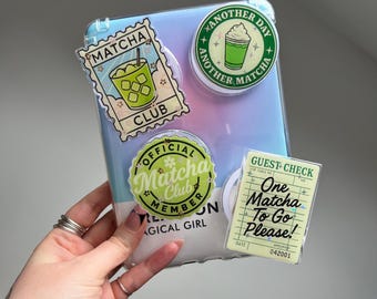 Matcha Kindle holder Matcha phone holder iced matcha gift, matcha latte accessory, matcha phone holder, matcha girl present, green phone