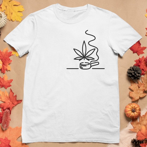 T-shirt unisexe de marijuana, tee-shirts pour amateurs de marijuana, cadeaux pour toute occasion, beau design unique.