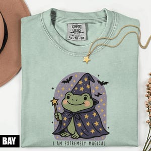 Funny Frog Shirt Vintage Witch Frog Tee, Funny Halloween Shirt for Frog Lovers, Weirdcore Comfort Colors Witches Tshirt Women Gift