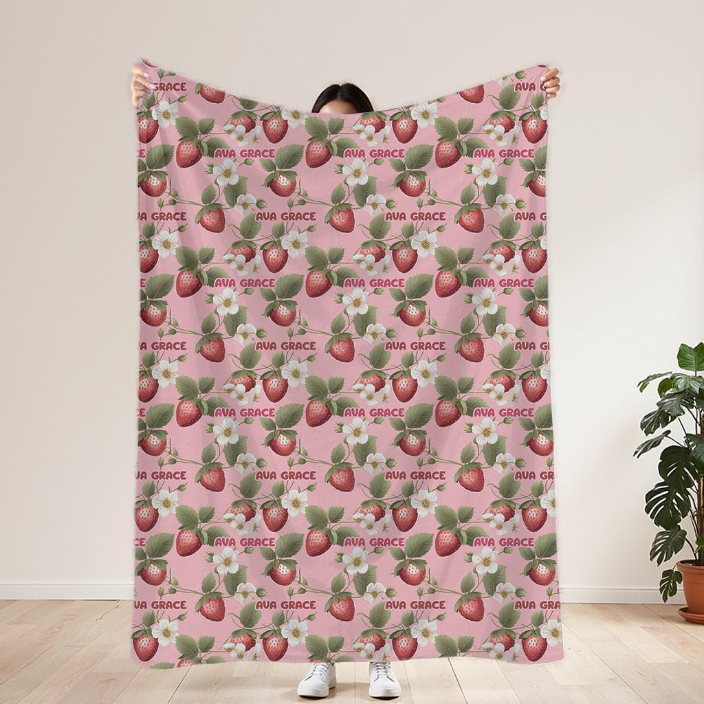  ストロベリーデザイン ブランケット Amazon.com: Erosebridal Kawaii Strawberry Comforter Cover
