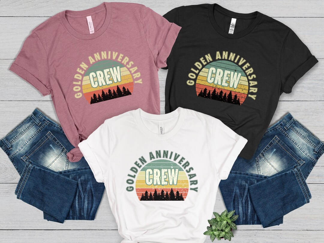 Custom 10th 20th 30th 40th 50th Anniversary Crew Shirt