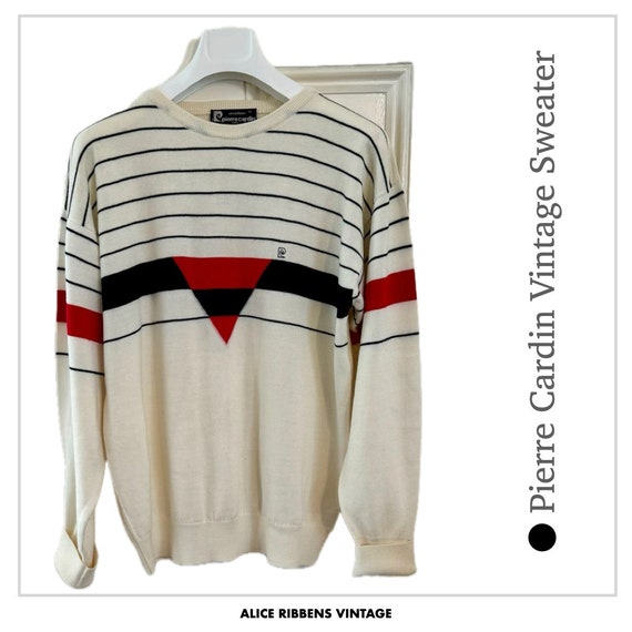 Rare Vintage Pierre Cardin Sweater 1960 s Unique Mens Collectable Knitwear Etsy