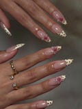 polka dot French 3d flower Press On Nails: Handmade custom Nails product logo