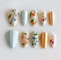 Summer Fruit Press On Nails: Handmade Faux Acrylic Gel Nails product logo