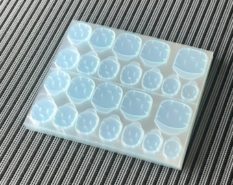 Ultra Thin Nail Adhesive Tabs: Double-Sided, Transparent (24 Tabs)