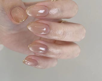 Cat Eye Press On Nails: Custom Handmade Faux Acrylic Gel Nails