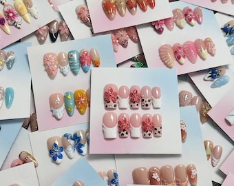 Flower Press On Nails | Lucky Scoop Mystery Sets