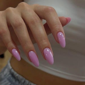 purple pink nails /custom press on nails/ hand made Press on Nails/Faux Acrylic Nails/ Gel Nails/Press on Nail