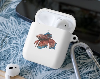 Funda Beta Fish para AirPods: funda protectora de TPU con llavero