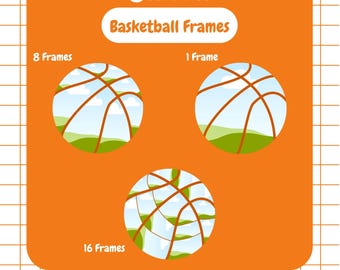Basketball Canva Frame, Custom Canva Frame, Drag and Drop Frame, Basketball Frame, Basketball Lover, Sports Canva Design, Basketball Collage