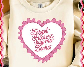Book Lover Valentine, png, coquette-hartontwerp (digitale download)