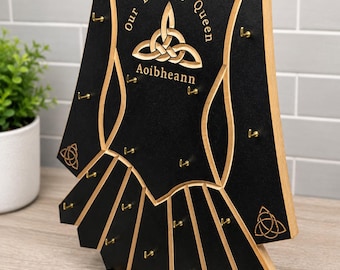 Porta medallas de danza irlandesa personalizado - Expositor de MDF
