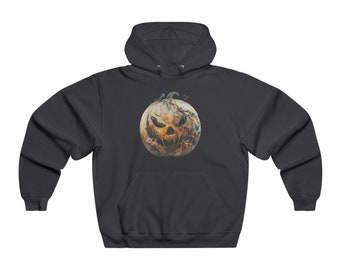 Scary Pumpkin Hoodie - Creepy pumpkin - Scary Jack 'o' Lantern - Perfect gift or to wear for Halloween