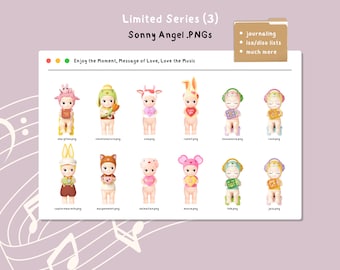Sonny Angel Limited Series (ETM, MOL, LTM Series) Transparent Clipart PNGs (16 Clipart for Digital & Instant Download!)