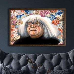Arte emoldurada de Danny DeVito, pintura a óleo de Frank, impressão de arte, está sempre ensolarado na Filadélfia, pintura floral, Ango Gobloggian, arte engraçada