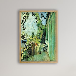 Framed The Terrace, St Tropez, Henri Matisse, Home and living room decor, Museum Exhibition, Modern Art,  Wall Print,  High Quality prints