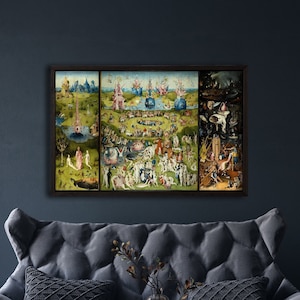 The Garden Of Earthly Delights 1515 Canvas Art Print By Hieronymus Bosch, Frame Canvas Art, Home Decor