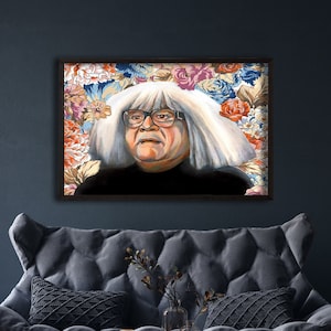 Danny DeVito, Pintura A Óleo De Frank, Impressão Artística, Está Sempre Ensolarado Na Filadélfia, Pintura Floral, Ango Gobloggian, Arte Engraçada