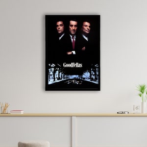 Goodfellas Movie Poster, Goodfellas Poster Canvas, Canvas Wall Art, Filmkunst, Geek Gifts, Goodfellas Print