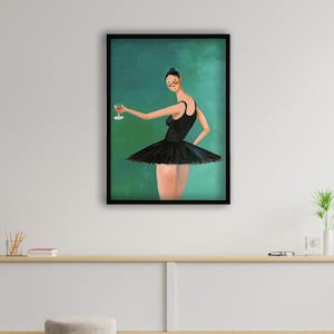Kanye West, Runaway Beautiful Dark Twisted Fantasy Ballerina Bellas artes contemporáneas, Decoración del hogar, Impresión de álbum, Kanye Lienzo