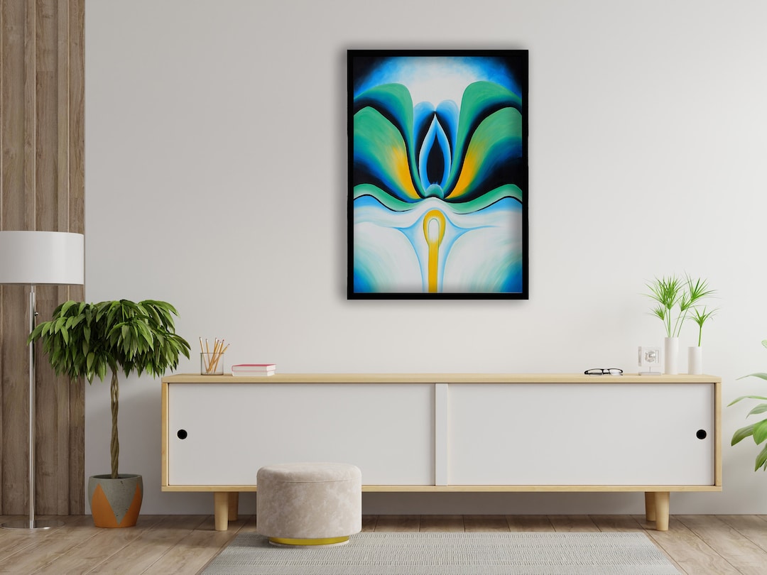 Georgia O'keeffe, Blue Flower, Blue Abstract Art, 1918, Art Prints ...
