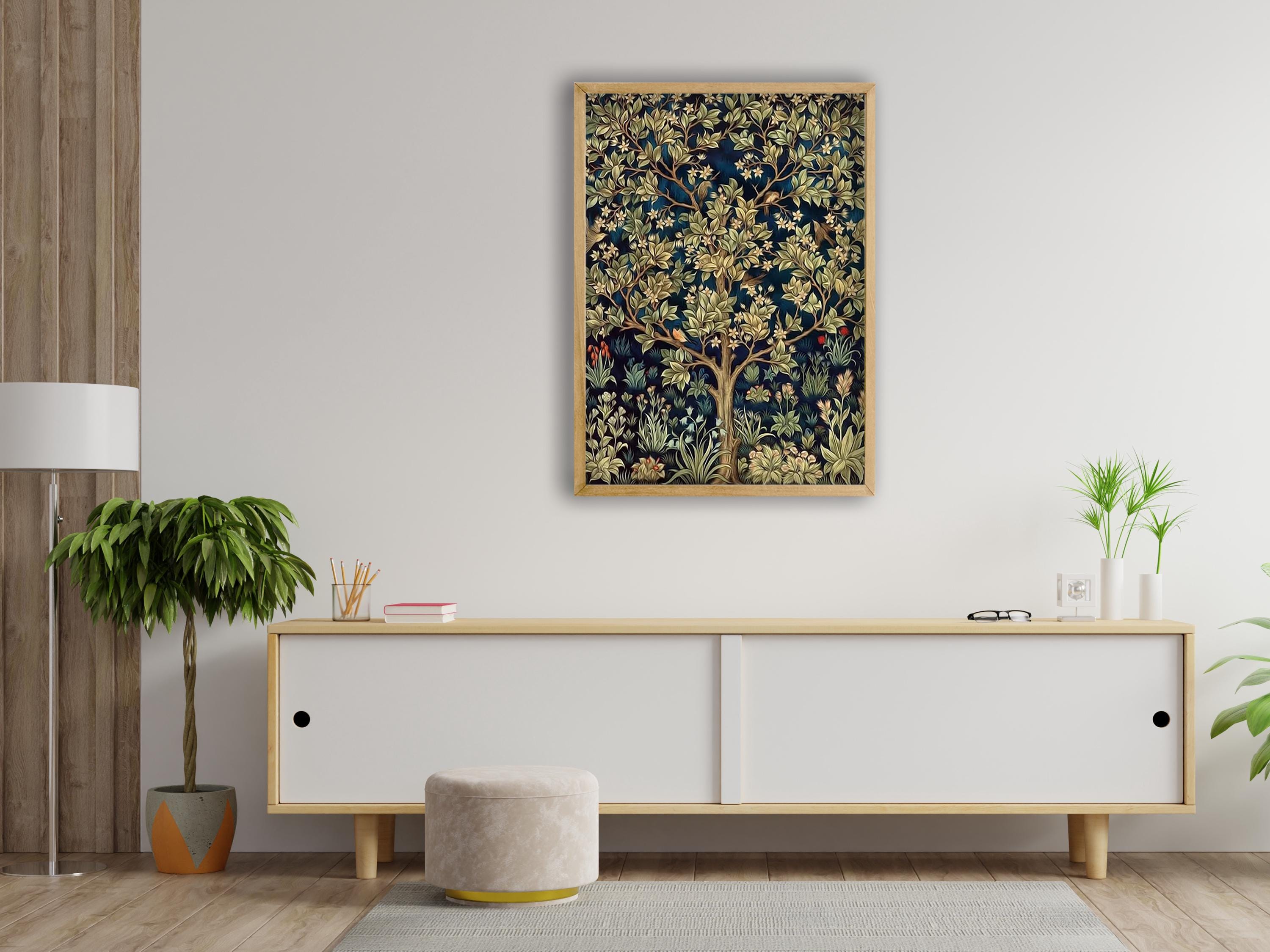 Framed Tree of Life, William Morris, Ideal Home Decor, Floral Wall Art ...