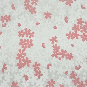 Japanese Chiyogami Paper, Set of 3 "Pink White Sakura", 15x15cm, Handmade Yuzen Washi Paper, Origami, Crafting, Journaling, Gifts, Cards