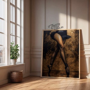 PRINTABLE, Velvet Dance, 999 Piece Wall ART, Ballerina Legs Oil Painting Wall Art, Digital Print zdjęcie 4